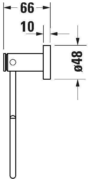 Duravit 99211000 - Nástenný vešiak na uteráky D-CODE lesklý chróm