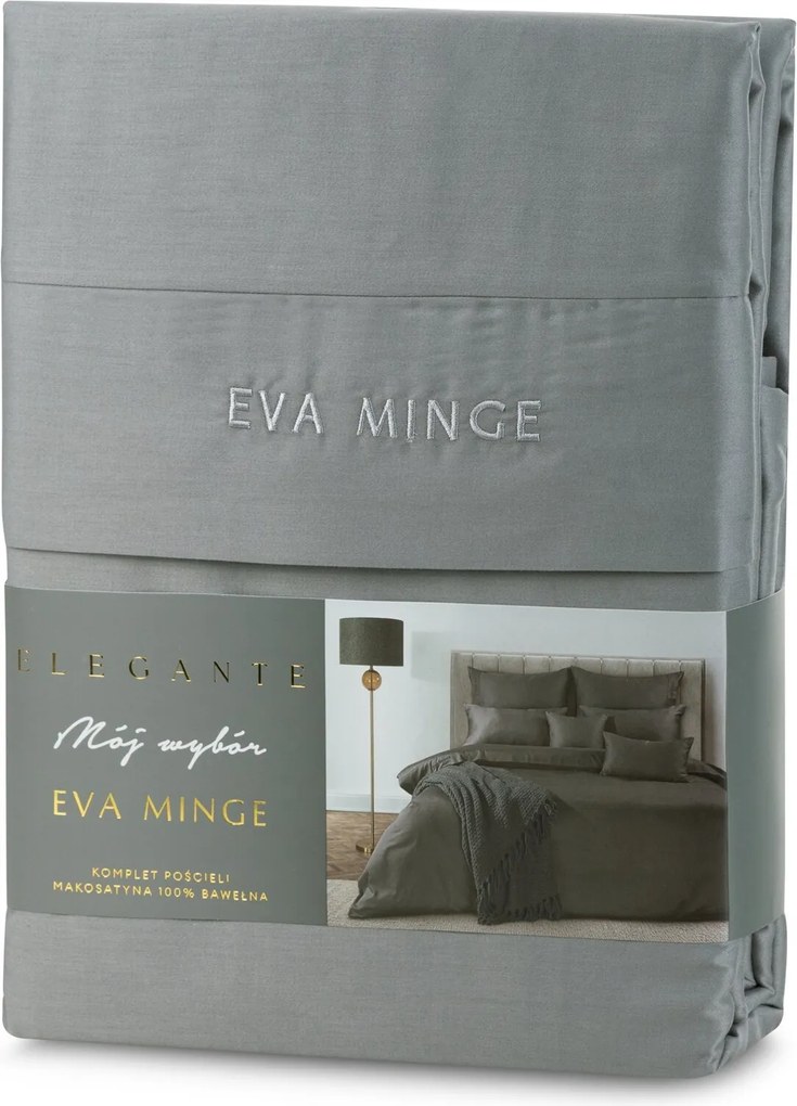 MAKOSATÉNOVÉ OBLIEČKY EVA MINGE ELEGANT1C 140X200 CM, 1 KS 70X80 CM SIVÉ