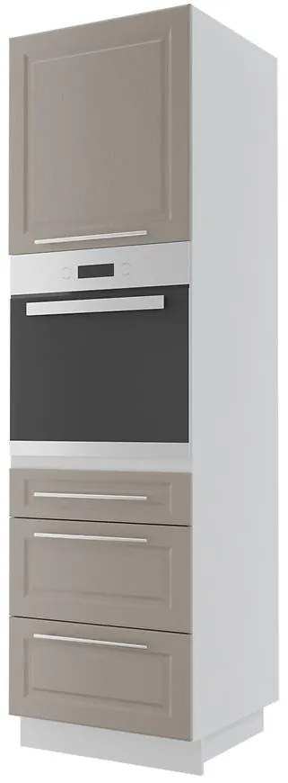 Kuchynská skrinka Emporium d14ru/3m grey stone/kor.biela