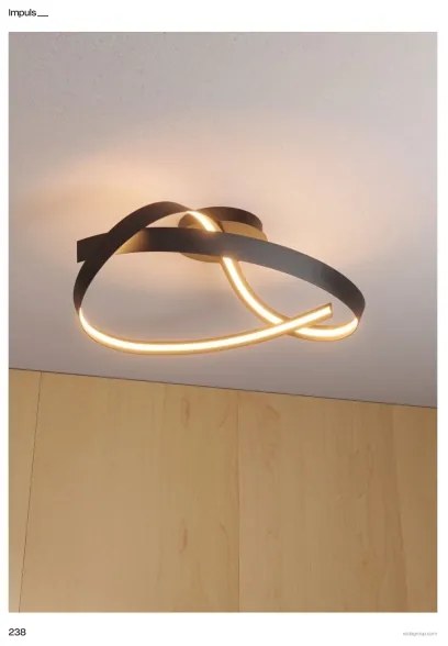 Redo 01-3614 - stmievateľné LED stropné svietidlo IMPULS LED/34W/230V, čierne