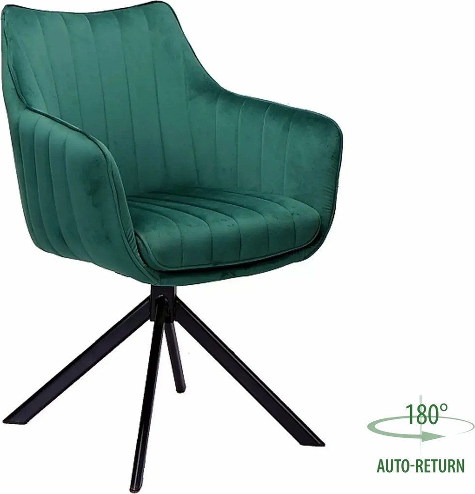 SI Azalia Velvet stolička zelená