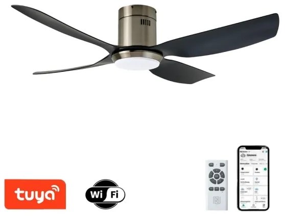 Immax NEO 07282L - LED+CCT stmievateľný stropný ventilátor PURE 24W/230V Wi-Fi Tuya + diaľkový ovládač
