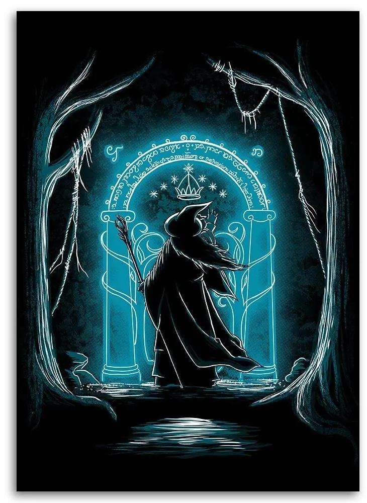 Gario Obraz na plátne Pán prsteňov, čarodejník v lese - DDJVigo Rozmery: 40 x 60 cm