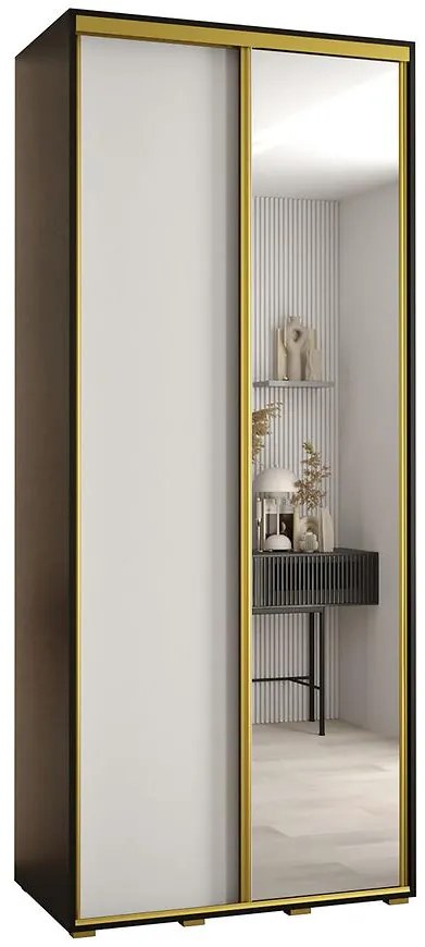 Skriňa 45 Canaris 3 130 čierna/biela/gold