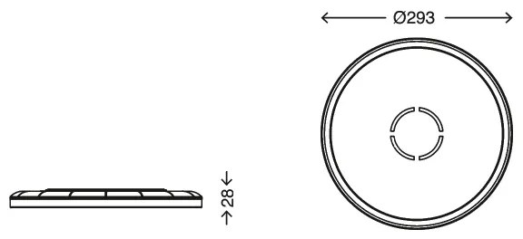 Briloner 3391-014 - LED Stropné svietidlo FREE LED/18W/230V pr. 29 cm