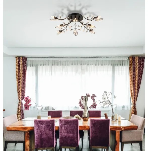 Globo 63007-8 - Stropné svietidlo JANIS 8×G9/5W/230V, priemer 76 cm