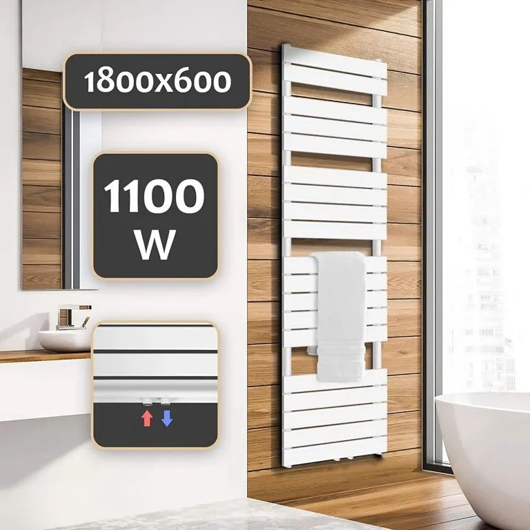 AQUAMARIN vertikál. kúpeľňový radiátor 180 x 60 cm, antracit