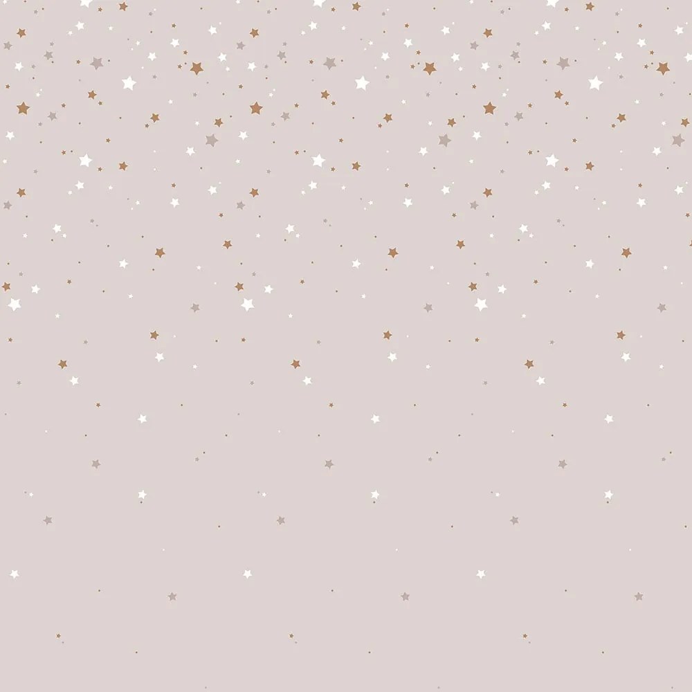 DEKORNIK Simple Stars From The Sky Powder Pink - Tapeta