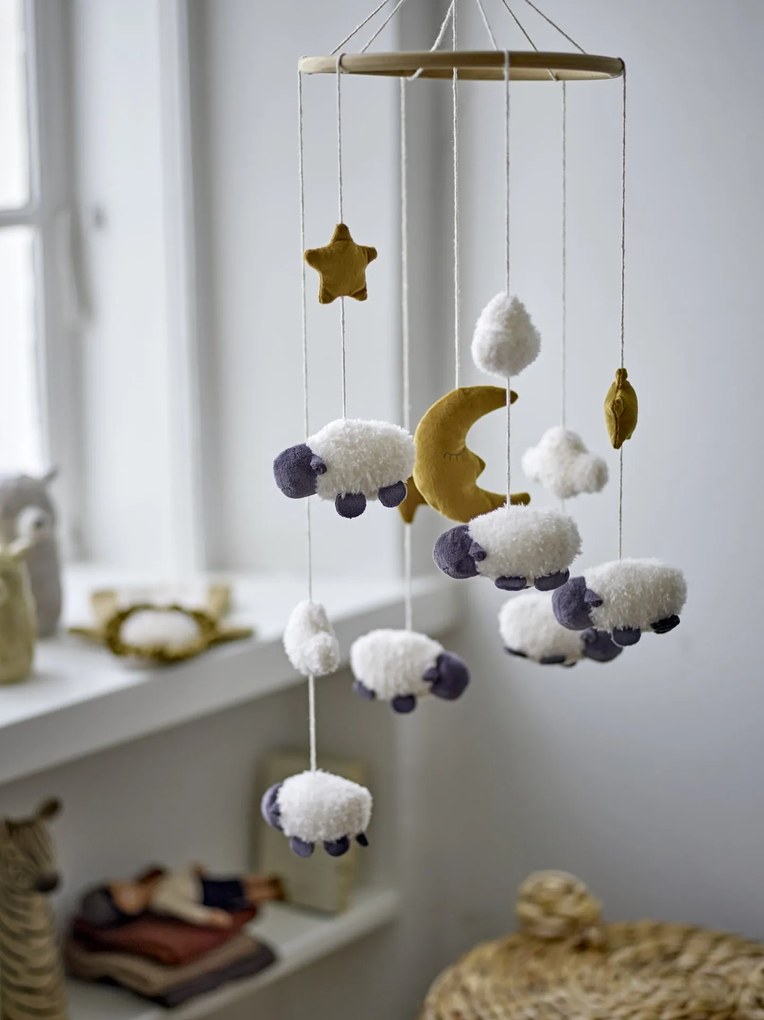 Bloomingville Závesný kolotoč nad postielkou Dolly White