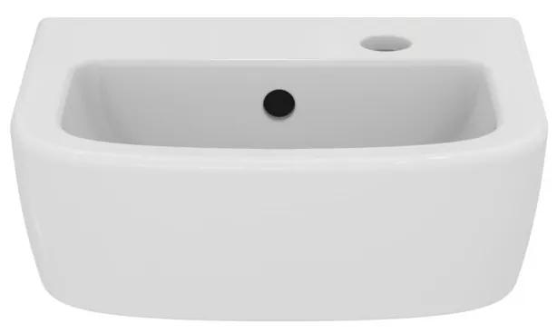 Ideal Standard Tempo - Umývadielko 350x300 mm, otvor vpravo, s prepadom, biela T059701