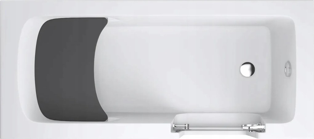 Komplet: Vaňa Avo s dverami pre zdravotne postihnutých, s krytom, 180 x 80 cm