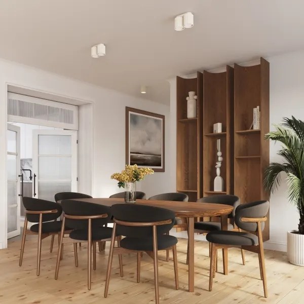 Sollux SL.1789 - Bodové svietidlo AURA 1xGU10/10W/230V 10 cm krémové