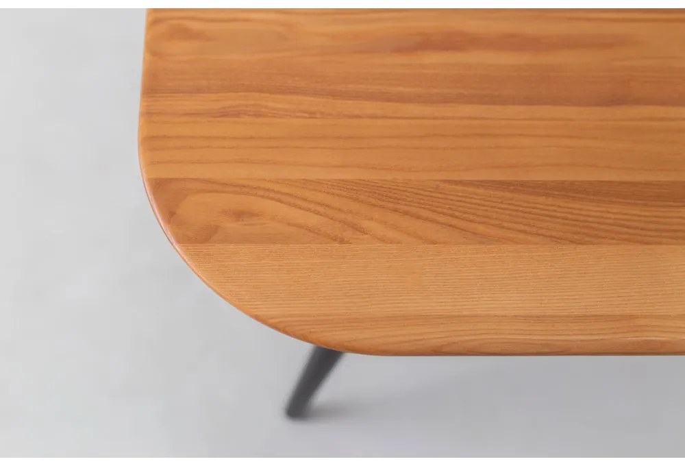 Jedálenský stôl z jaseňového dreva Ragaba Contrast, 180 x 90 cm