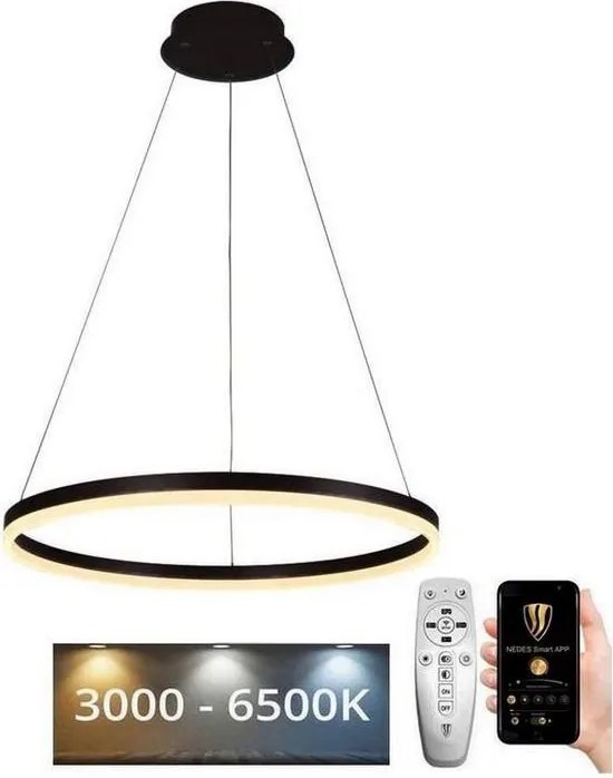 Brilagi - LED stmievateľný luster na lanku CIRCLE LED/42W/230V 3000-6500K + diaľkové ovládanie