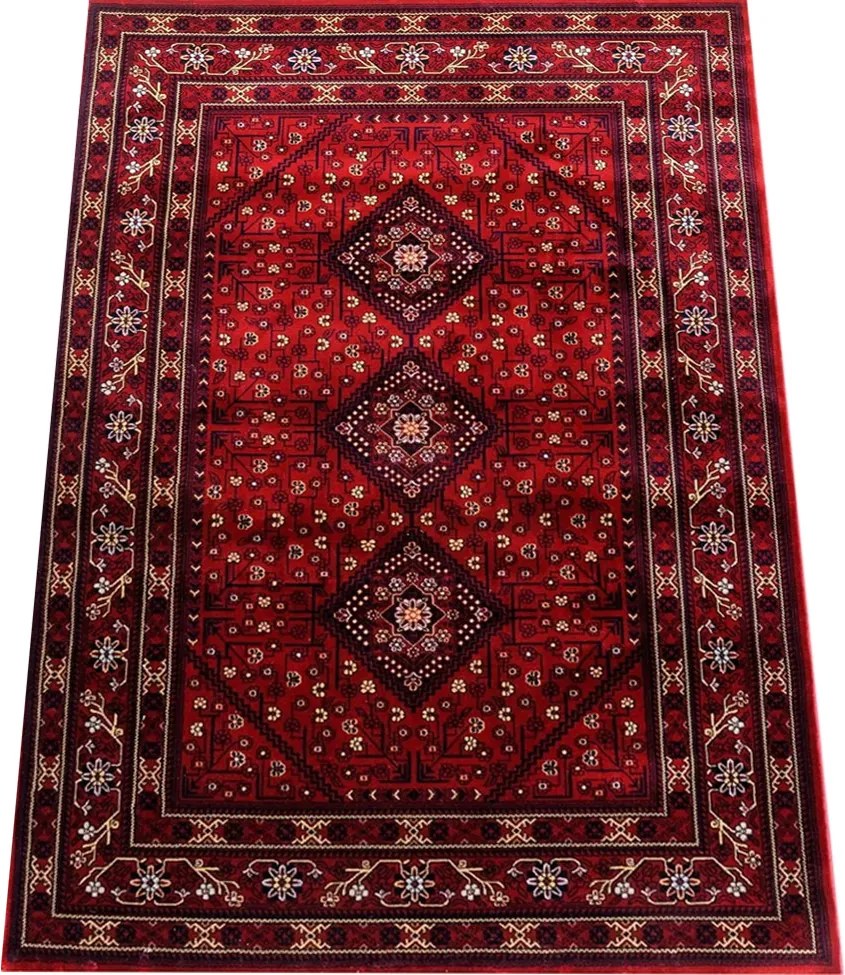 BE Koberec Abu Dhabi 6275 RED – červený obdĺžnikový Rozmer: 160x230 cm