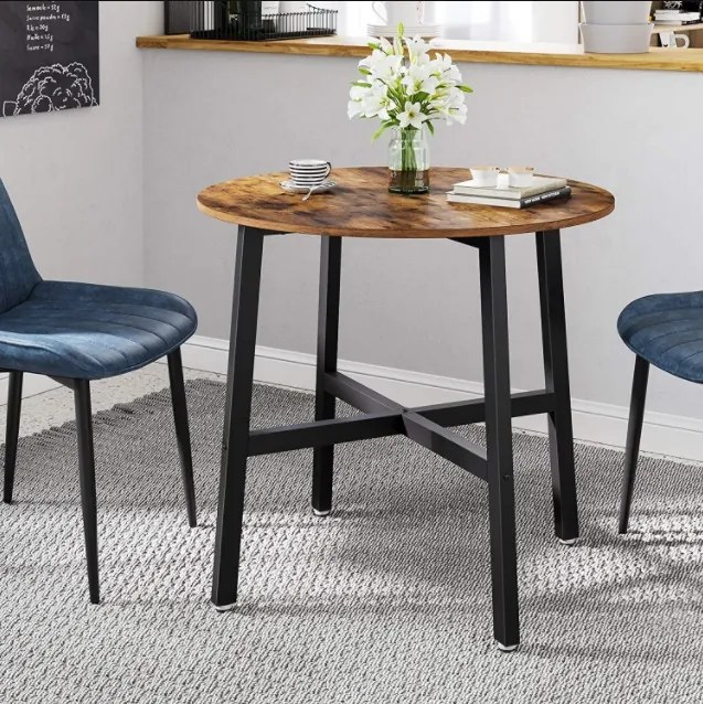 TRENDIE Stôl okrúhly v rustikálnom štýle 80 cm