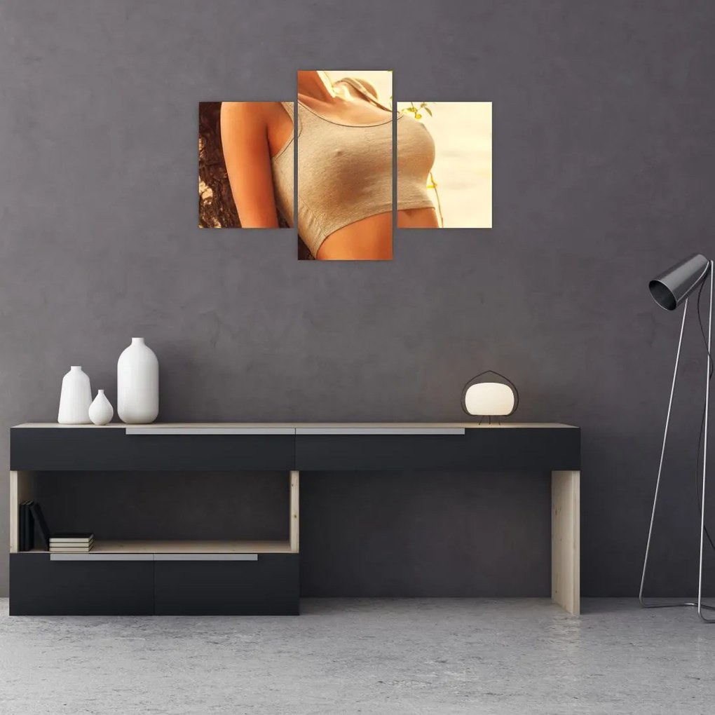 Obraz - Žena pri strome (90x60 cm)