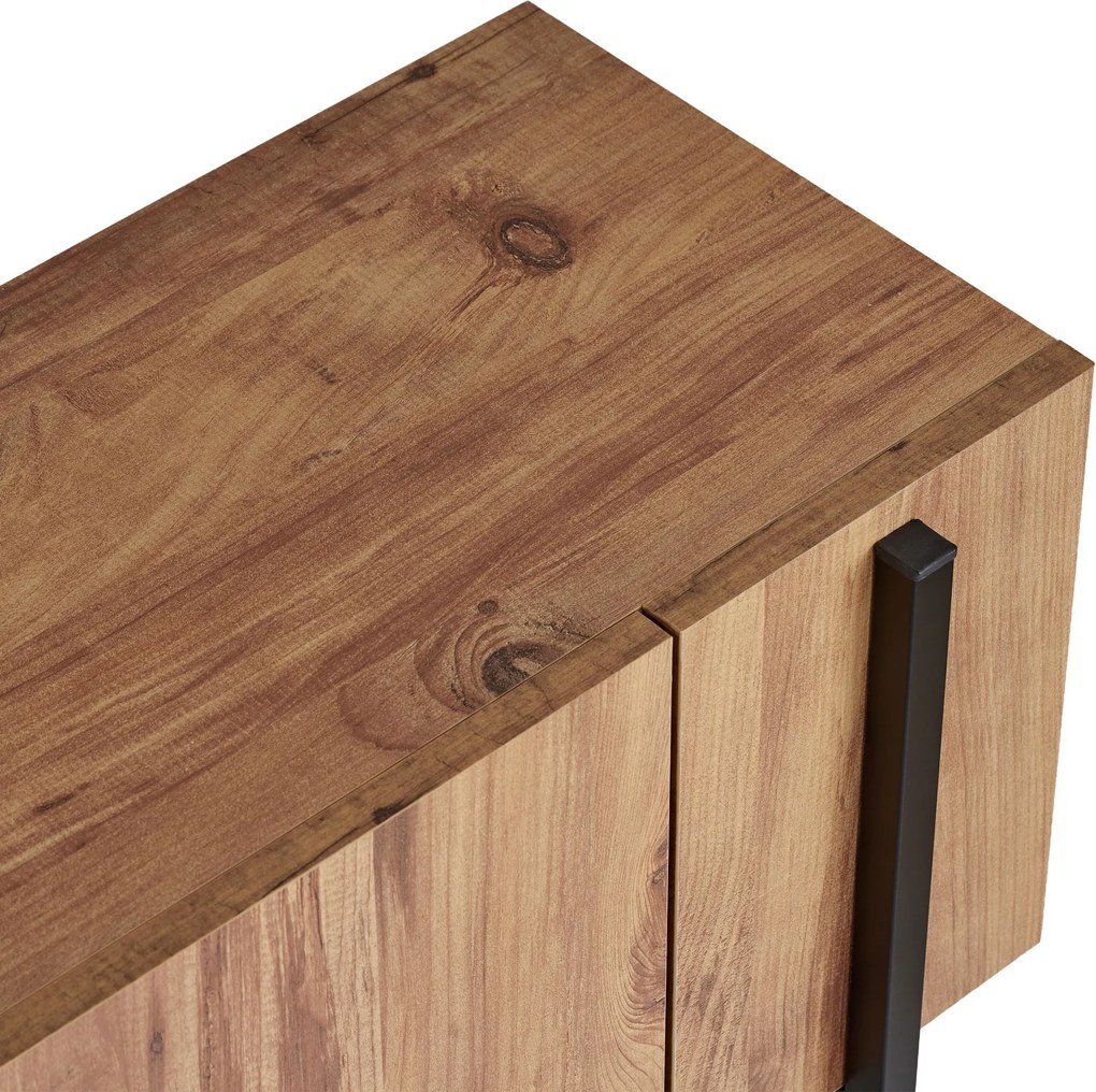 TV stolík ZENORI 180 cm, borovica Atlantic/čierna