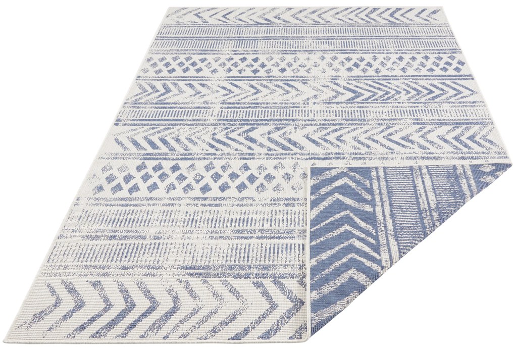 NORTHRUGS - Hanse Home koberce Kusový koberec Twin Supreme 103863 Blue / Cream – na von aj na doma - 120x170 cm