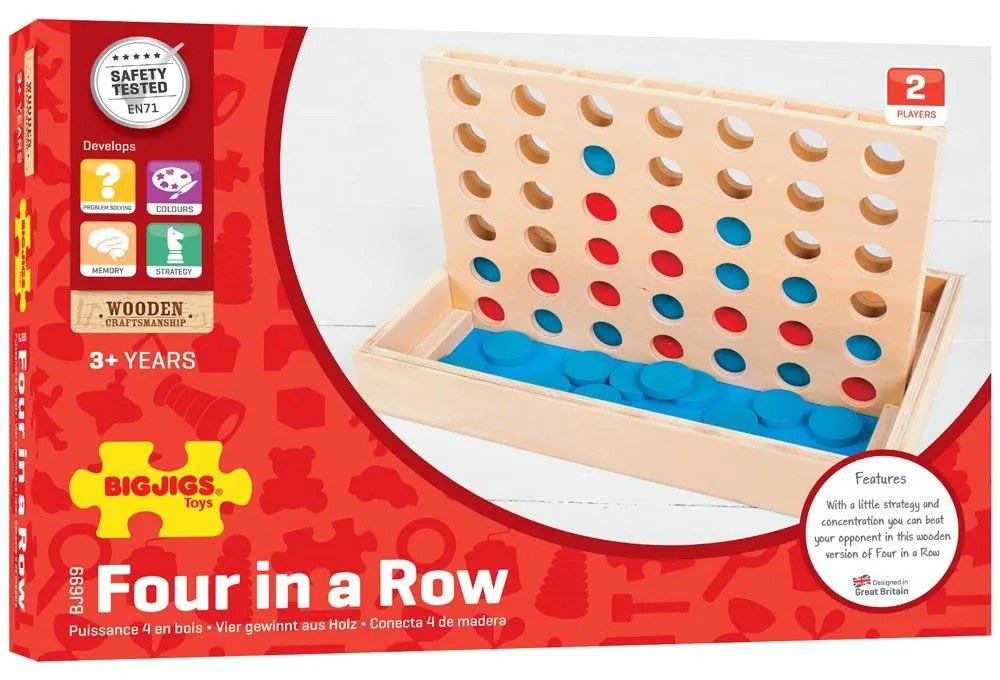 Bigjigs Toys Čtyři v rovině