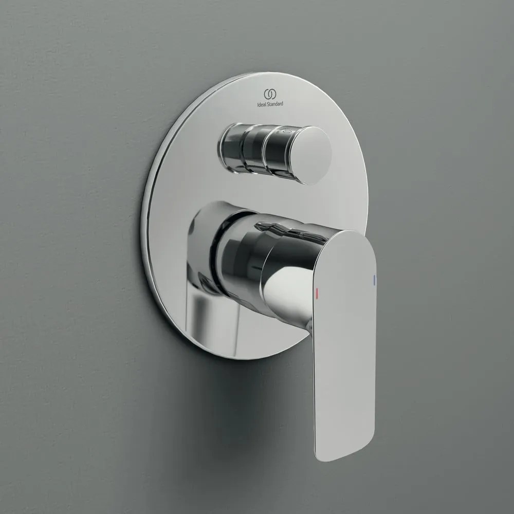 Vaňová podomietková batéria v lesklo striebornej farbe Connect Air – Ideal Standard