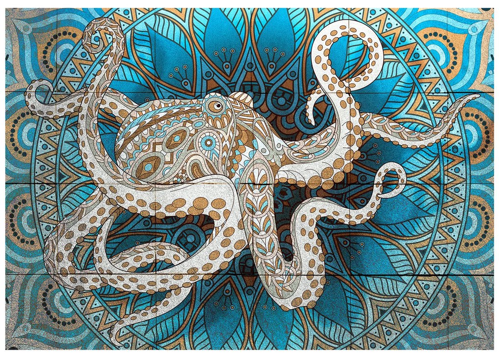 Artgeist Fototapeta - Zen Octopus Veľkosť: 100x70, Verzia: Premium