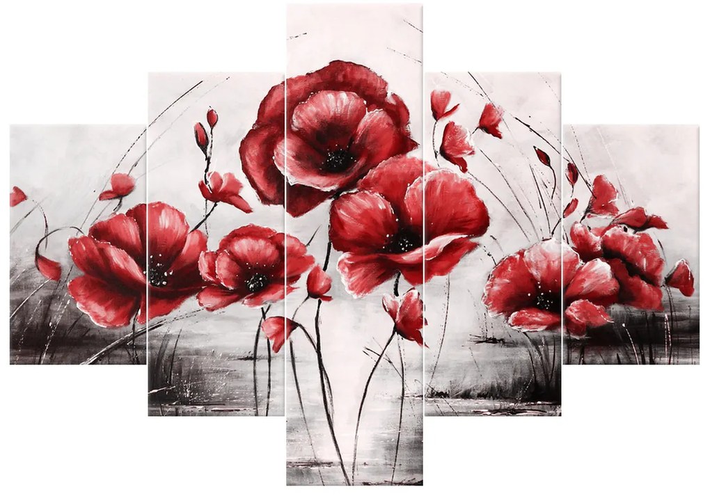 Gario Obraz na plátne Červené Vlčie maky Veľkosť: 125 x 70 cm