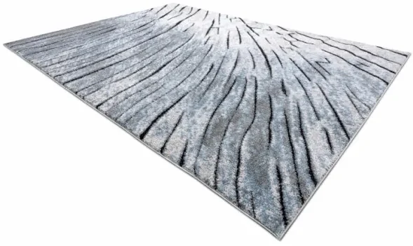 Koberec COZY 8874 Timber sivý/nebeský