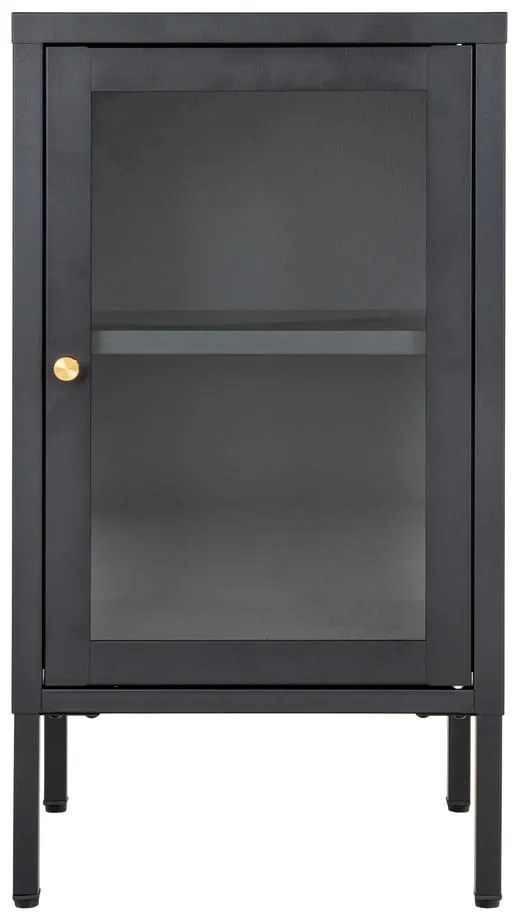 Čierna kovová vitrína 38x70 cm Dalby – House Nordic