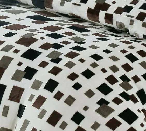 Jemné mikroplyš obliečky Homa DEBORAH SQUARE 140x200 cm