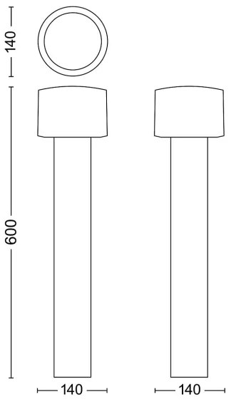Philips - LED Vonkajšia lampa OTIS LED/4,3W/230V 2700K IP44