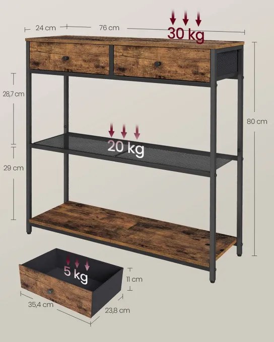 Konzolový stolík LNT092K01