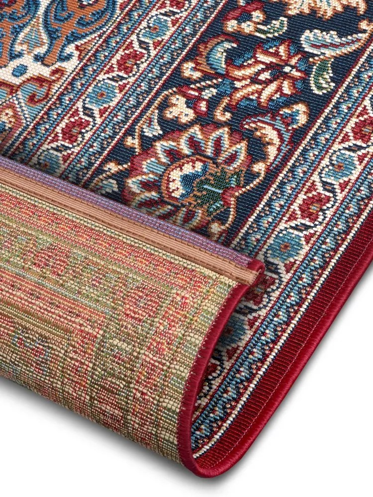 Hanse Home, Kusový koberec Flair 105716 Red Blue – na von aj na doma, 160x235, červená, chodba / predsieň