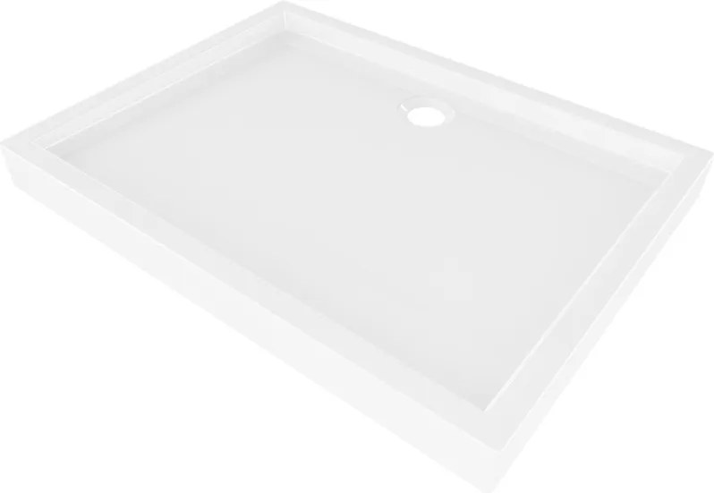 Mexen Flow+, obdĺžniková sprchová vanička 90 x 80 cm, biela lesklá, 46R108090H