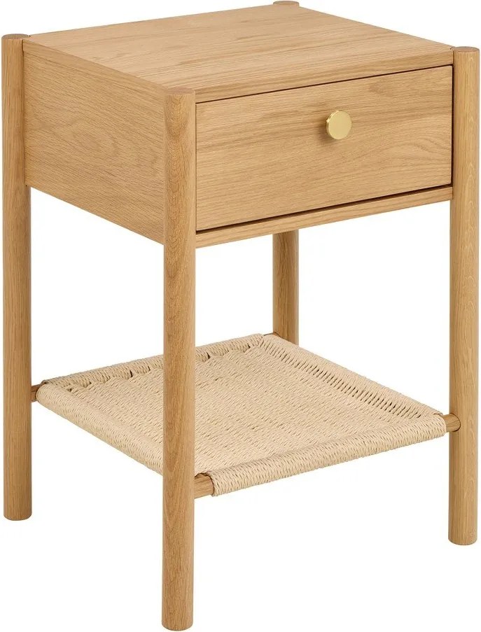 Nočný stolík v dekore duba v svetloprírodnej farbe Monfort – Actona