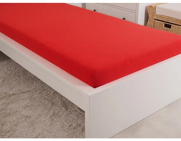 4Home jersey prestieradlo Ideál červená, 100 x 200 cm