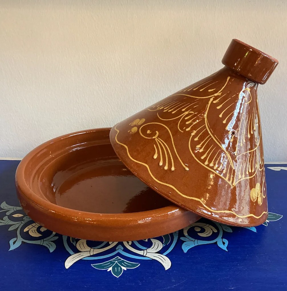 Marocký tažín Khalil farebný Ø 30cm