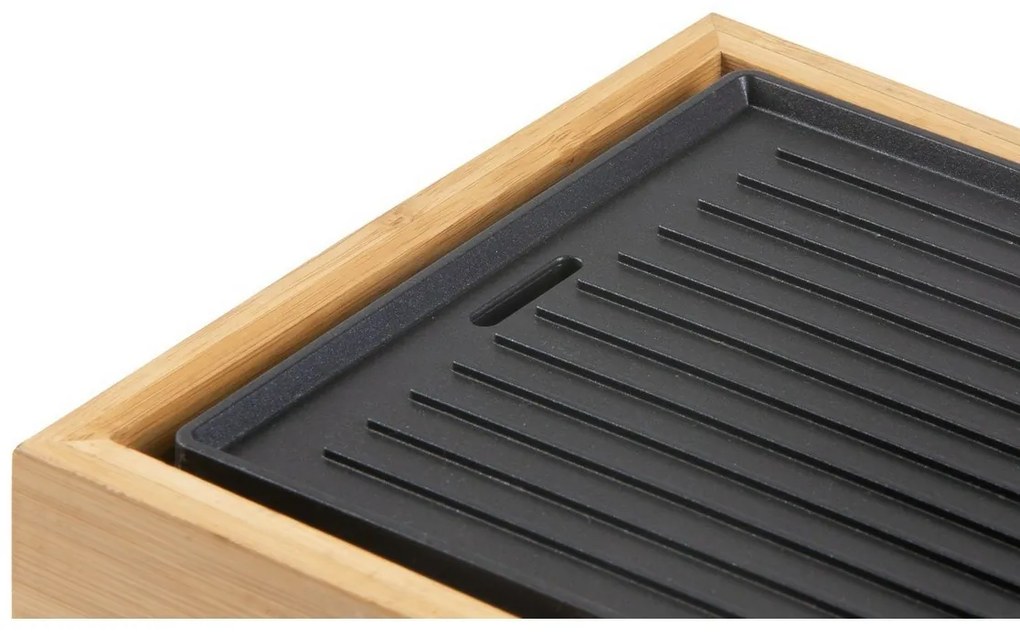 DOMO DO9270G stolný elektrický gril Plancha BambooStyle, M