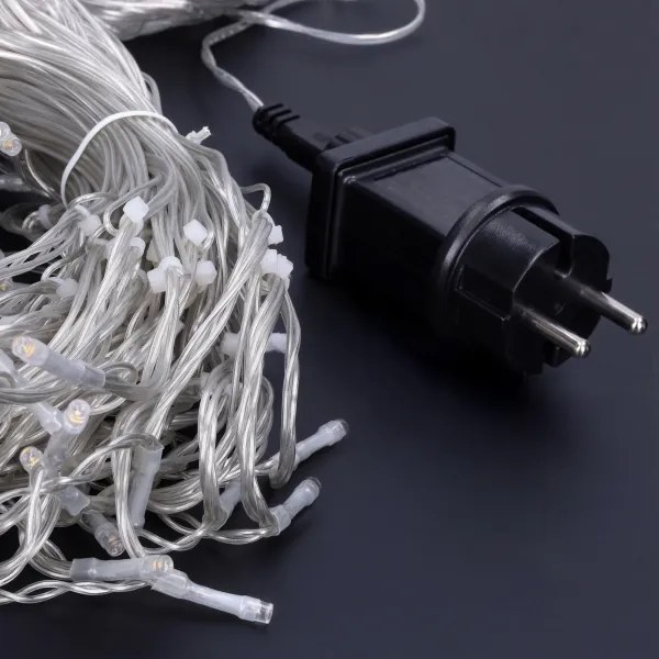 Solight 1V401-WW-LED Vonkajší vianočný záves 360xLED/8 funkcií 15m IP44 teplá biela