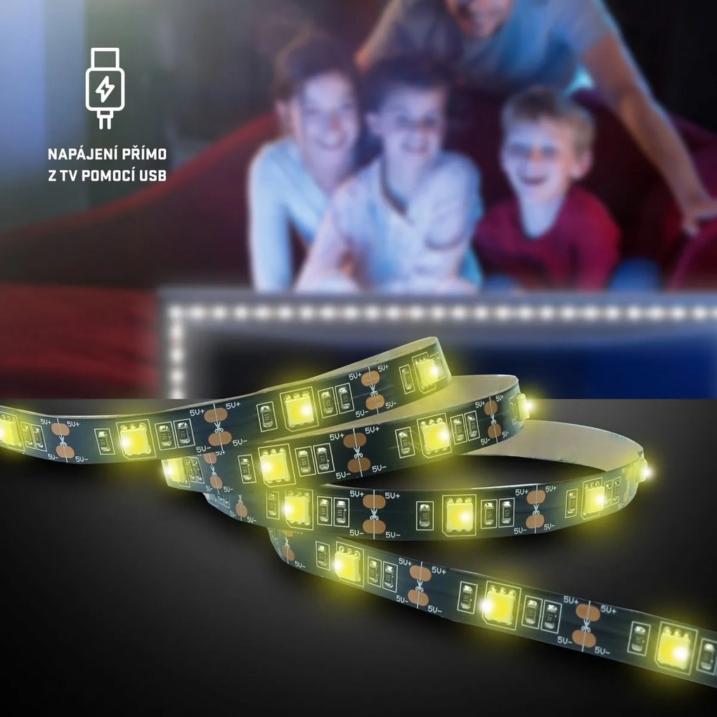 Retlux RLS 102 LED pásik s USB konektorom RGB, 2 x 50 m