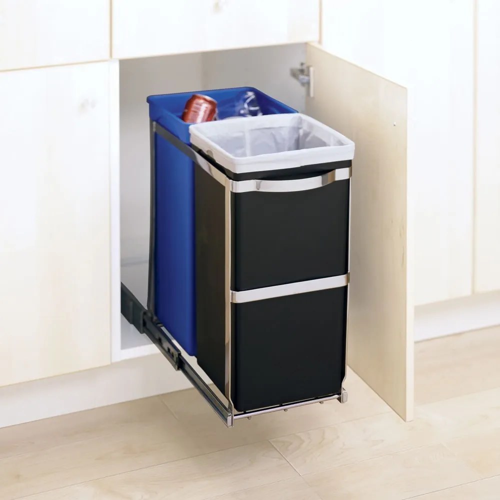 Plastový odpadkový kôš 35 l Dual - simplehuman