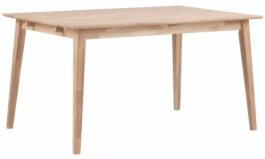 Matne lakovaný dubový jedálenský stôl Rowico Mimi, dĺžka 140 cm