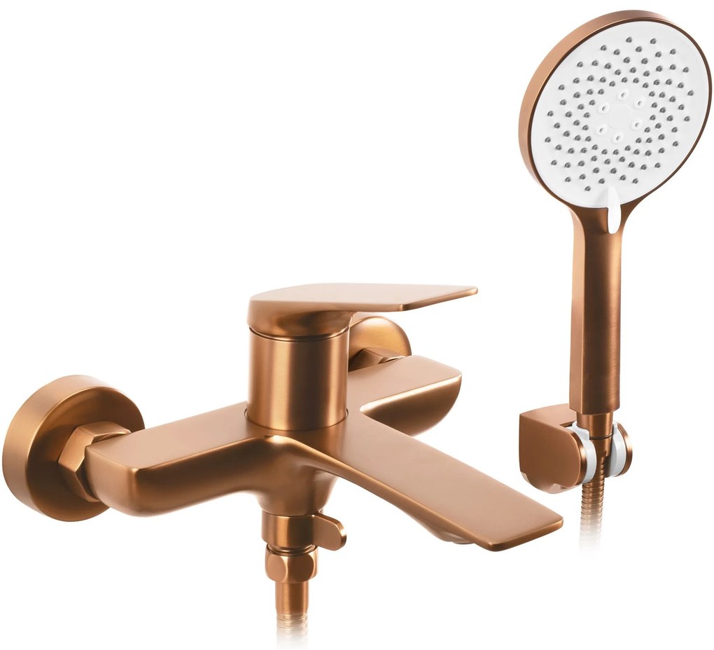Rea Avalon, vaňová batéria s ručnou bodovou súpravou, medená matná, REA-B0492