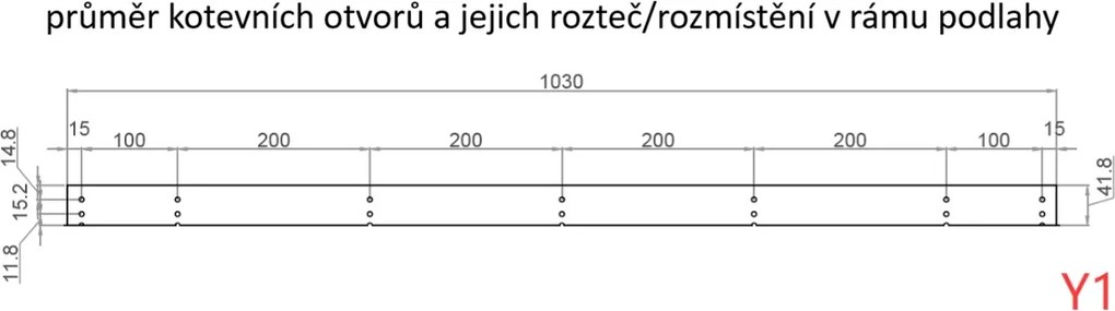 Podlaha BBFL-ZDB7 pre záhradný domček BestBerg ZDB-7 / 211 x 282 cm / čierna