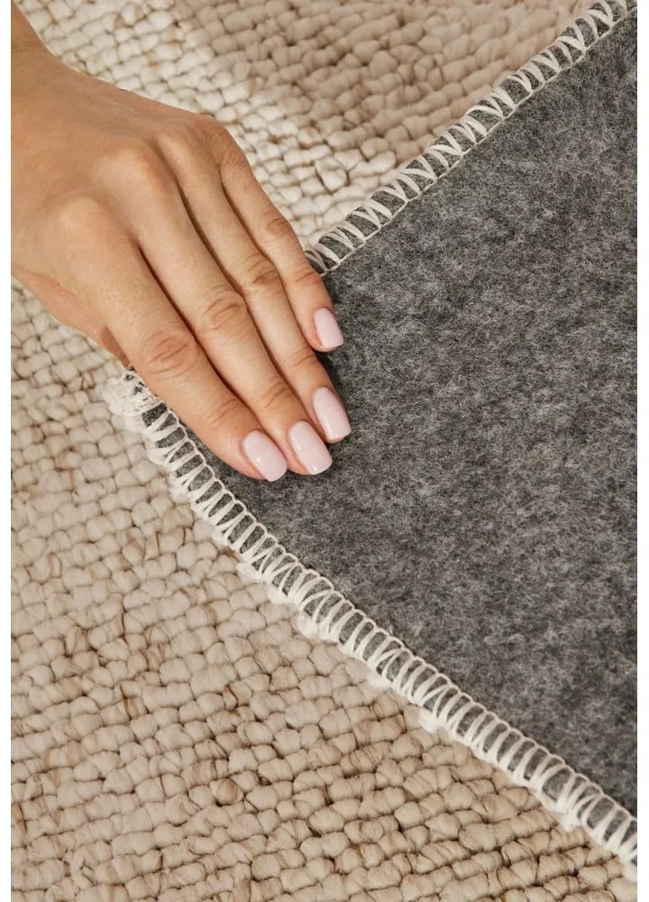 Krémovobiely prateľný koberec 120x170 cm Rocco Cream – Elle Decoration