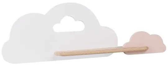 LED Detské nástenné svietidlo s poličkou CLOUD LED/5W/230V biela/ružová