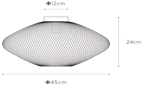 Lucide 21123/45/02 - Stropné svietidlo MESH 1xE27/40W/230V mosadz