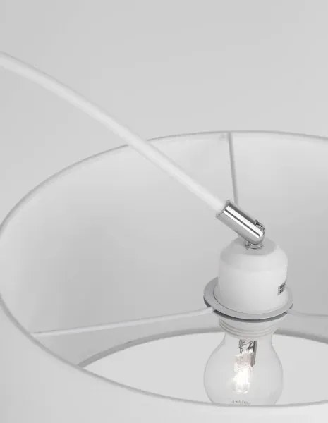 Retro stojaca lampa Sama 90 biele