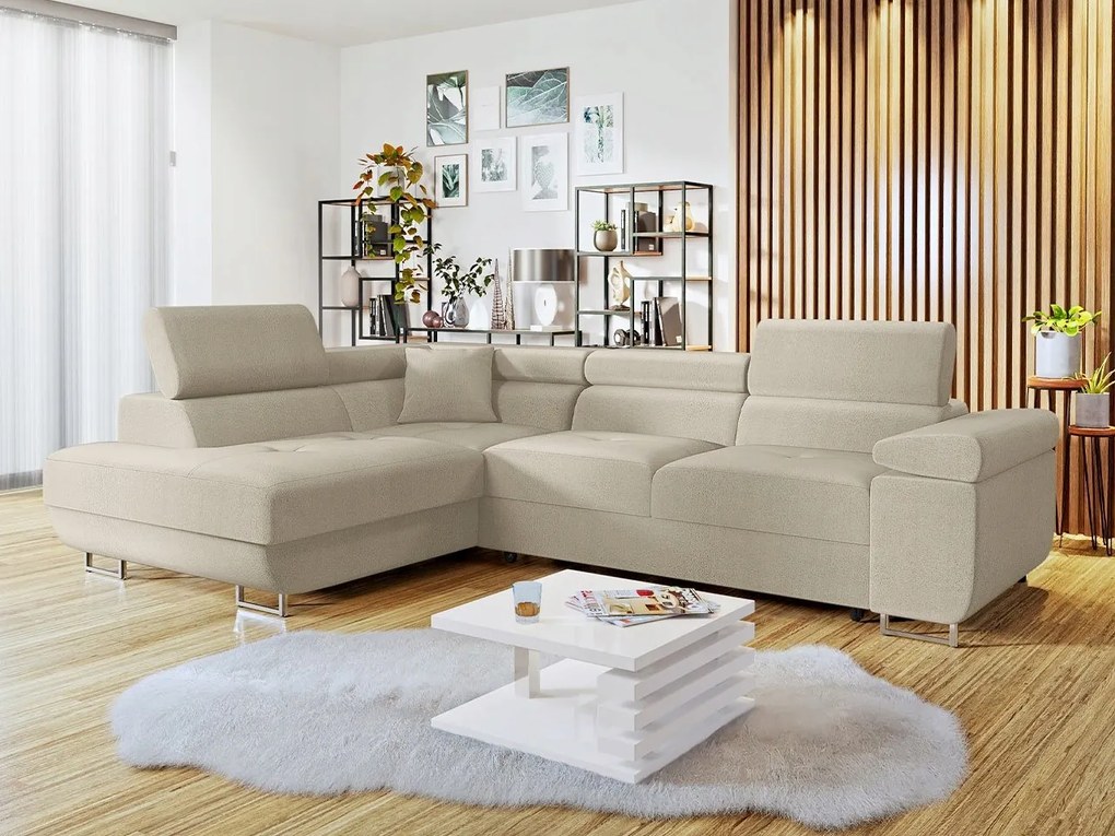 Rohová rozkladacia pohovka Talvio (L) (manila 02)