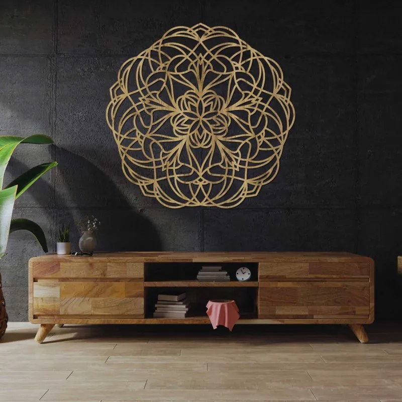 Elegantná drevená mandala – Štýlová nástenná dekorácia | SENTOP PR0250